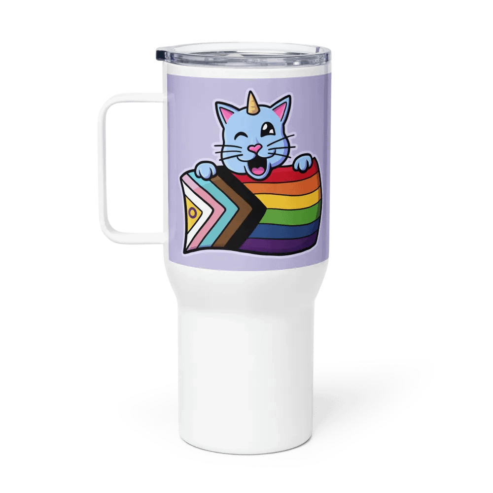 Progress Pride Kittycorn Travel Mug product image (2)