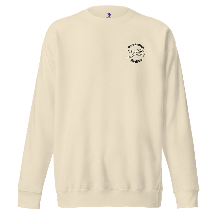 Ehre dem Vögelchen - Sweatshirt mit schwarzem Design product image (1)