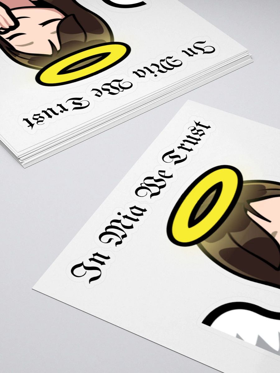 In Mia we trust sticker product image (4)
