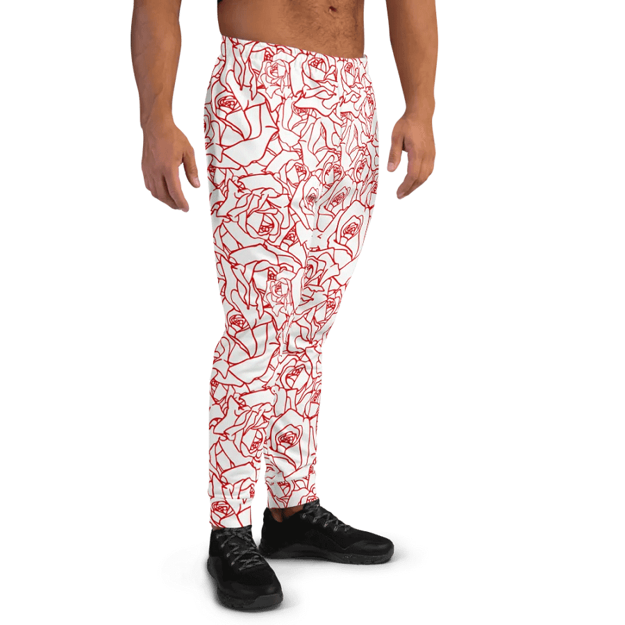 Loads of Roses · white-red joggers product image (3)