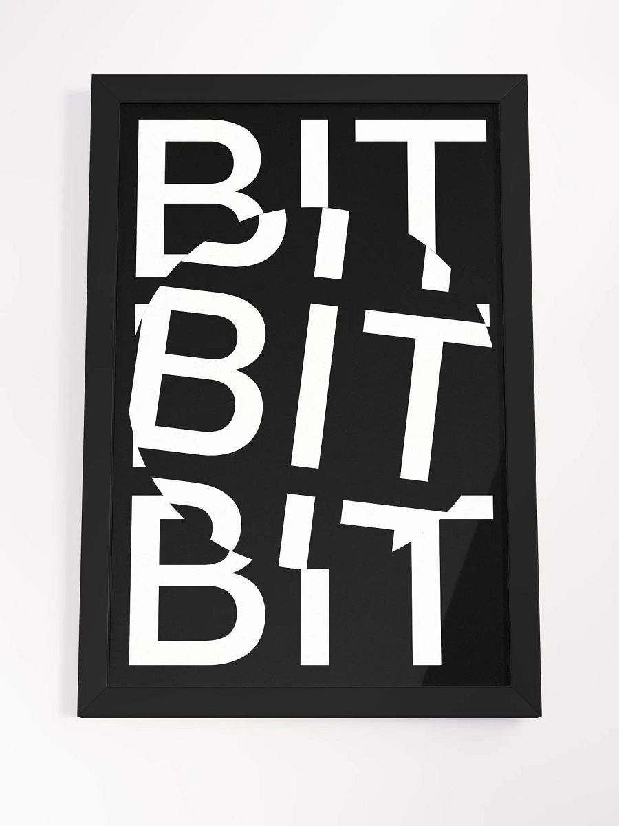BIT COIN POSTER (BLACK) [framed] product image (8)