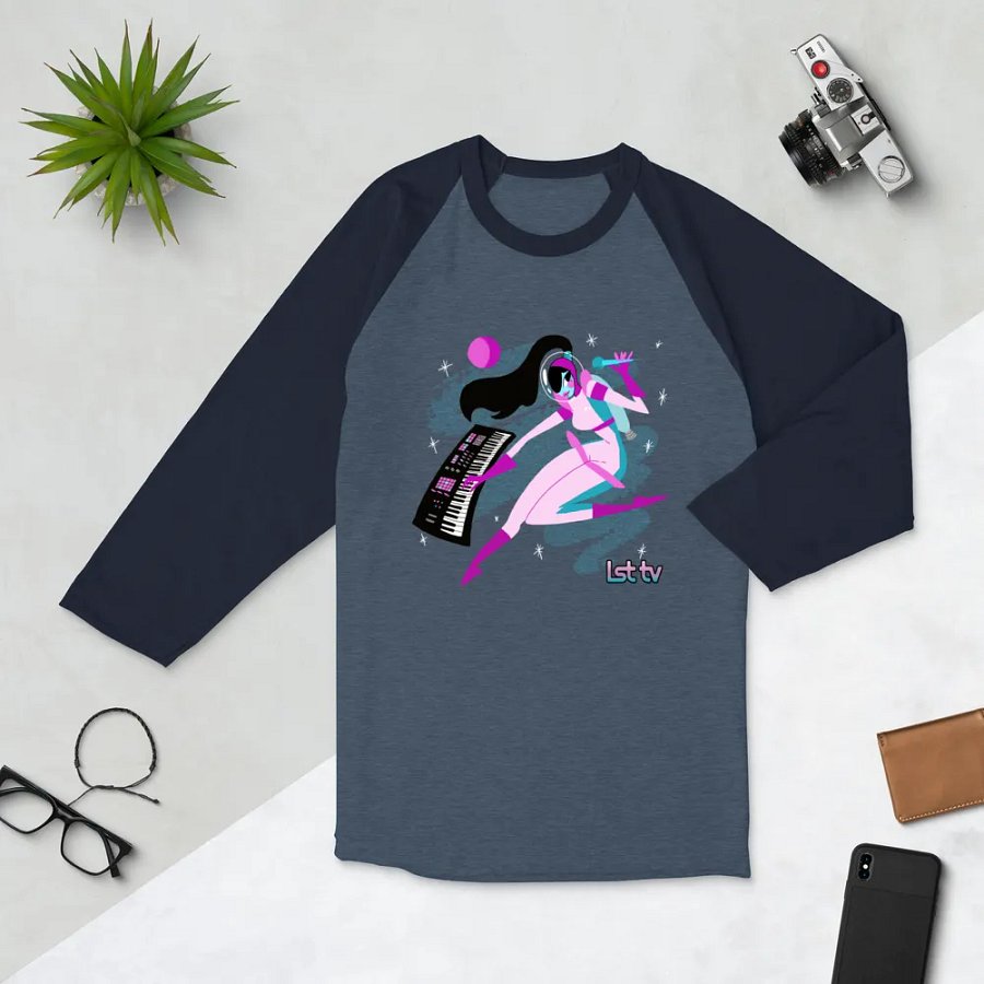 Astro-Synthpop Cutie Raglan Long Sleeve T product image (4)