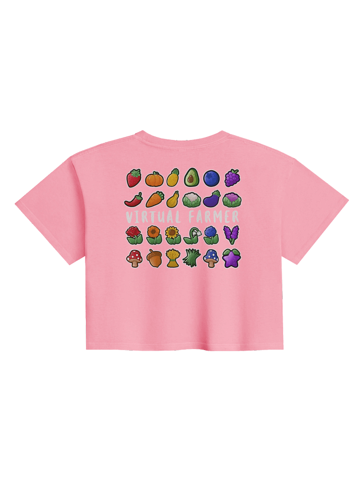 Virtual Farmer Crop Top - White Text product image (1)