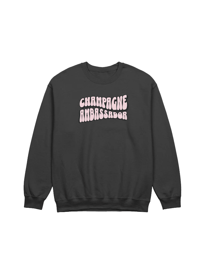 Champagne Ambassador Sweatshirt – Funny Wine Quotes Pullover for Wine Lovers | Cozy Sweatshirt Outfit product image (2)