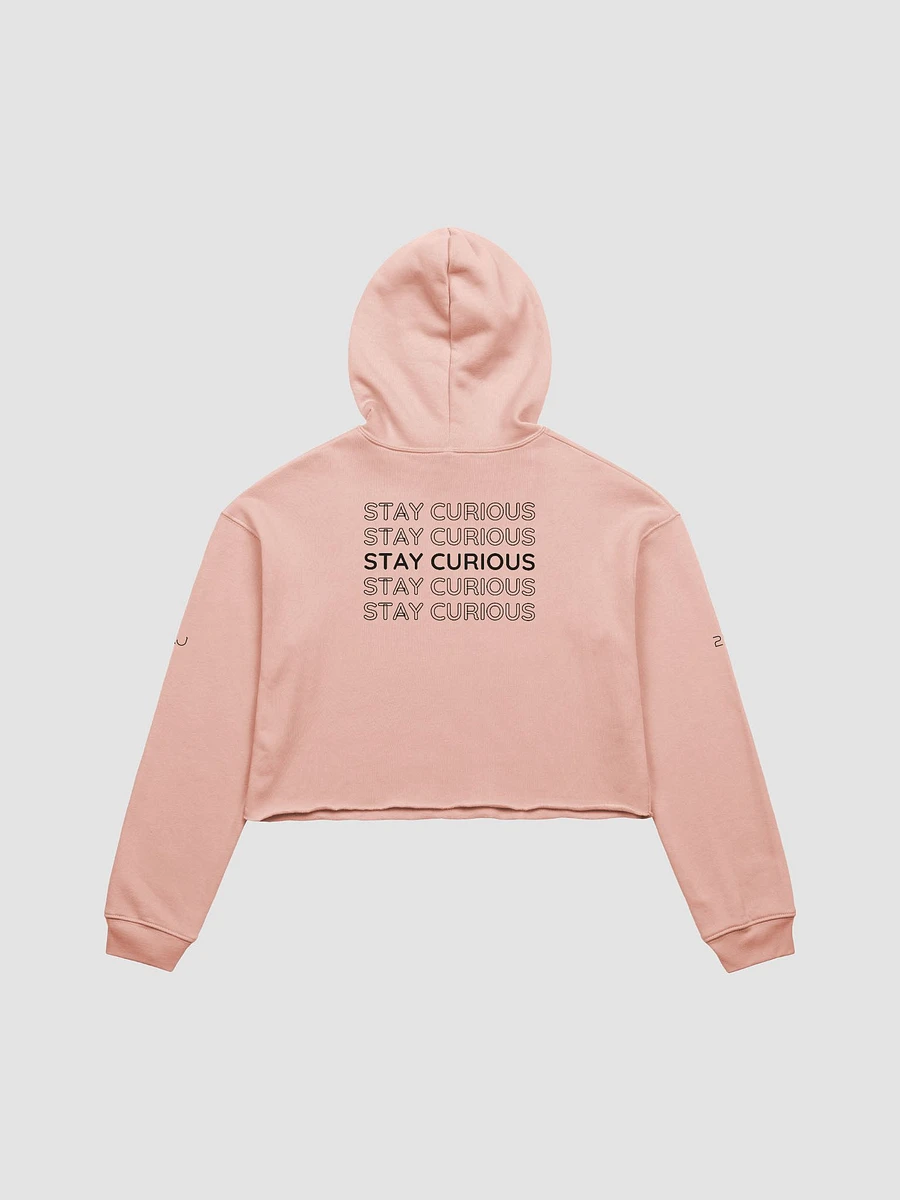 Goggles the Wise Monkey | Crop Top Hoodie | Pocket Companion | Remember to Always Stay Curious | Empowerment Shirt product image (4)