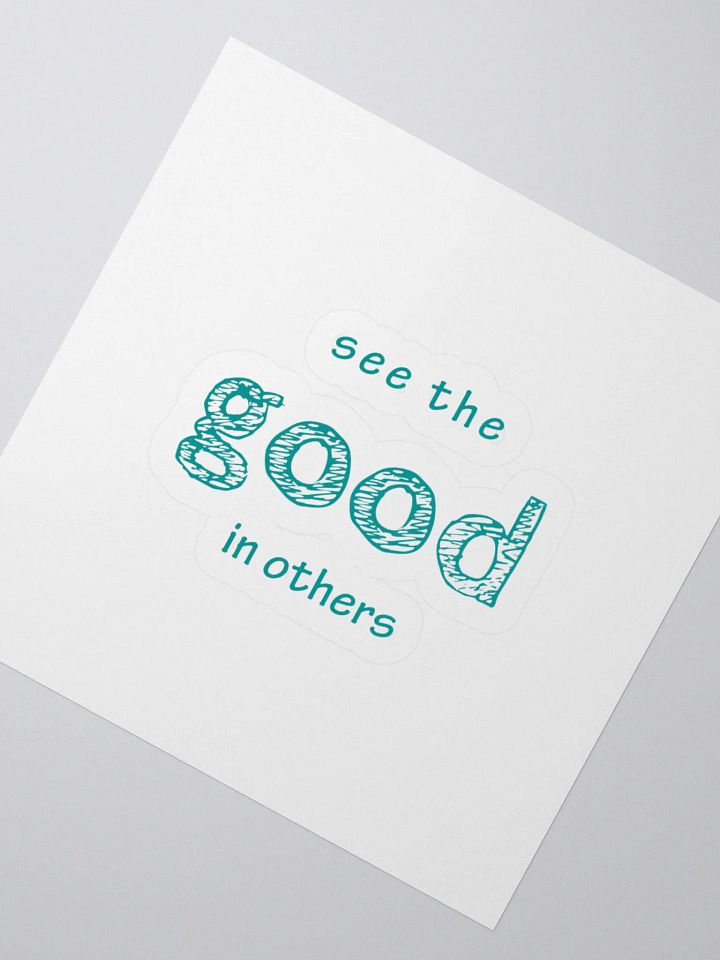 Good Vibes Teal Kiss Cut Stickers product image (4)