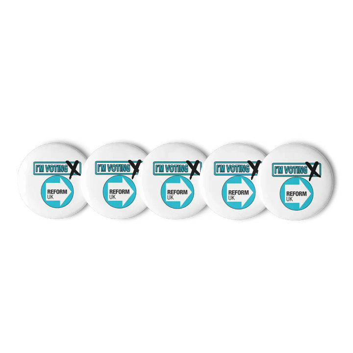 Reform UK Pin Button Set product image (1)