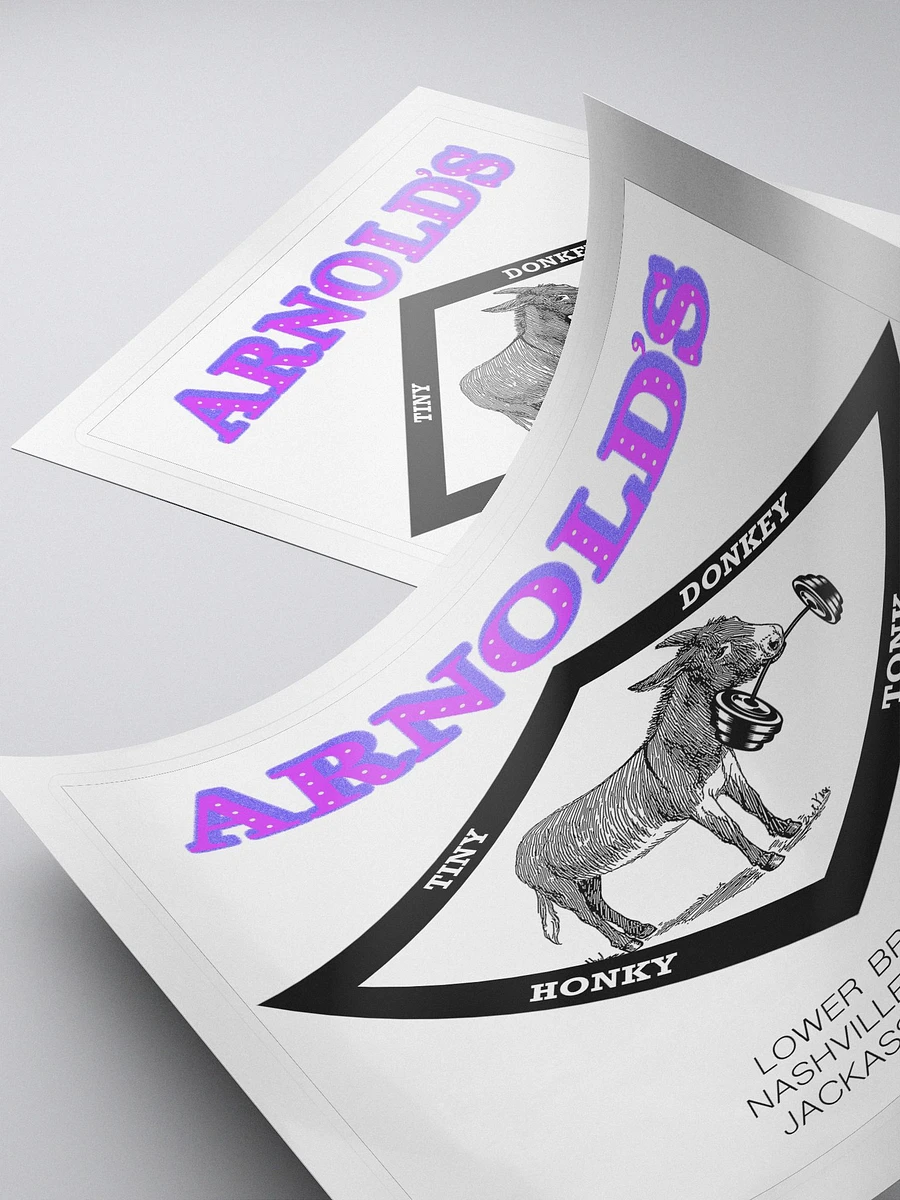 Arnold's Tiny Donkey Honky Tonk Sticker product image (4)