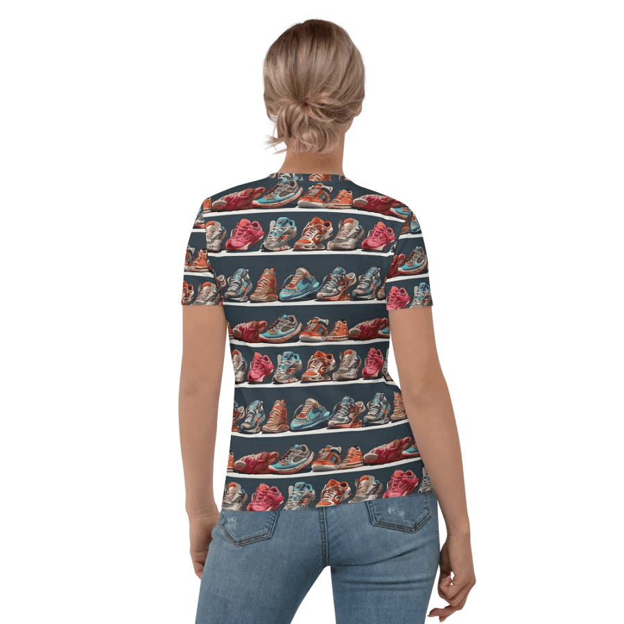 Colorful Sneakers Pattern All Over Print T-shirt product image (4)