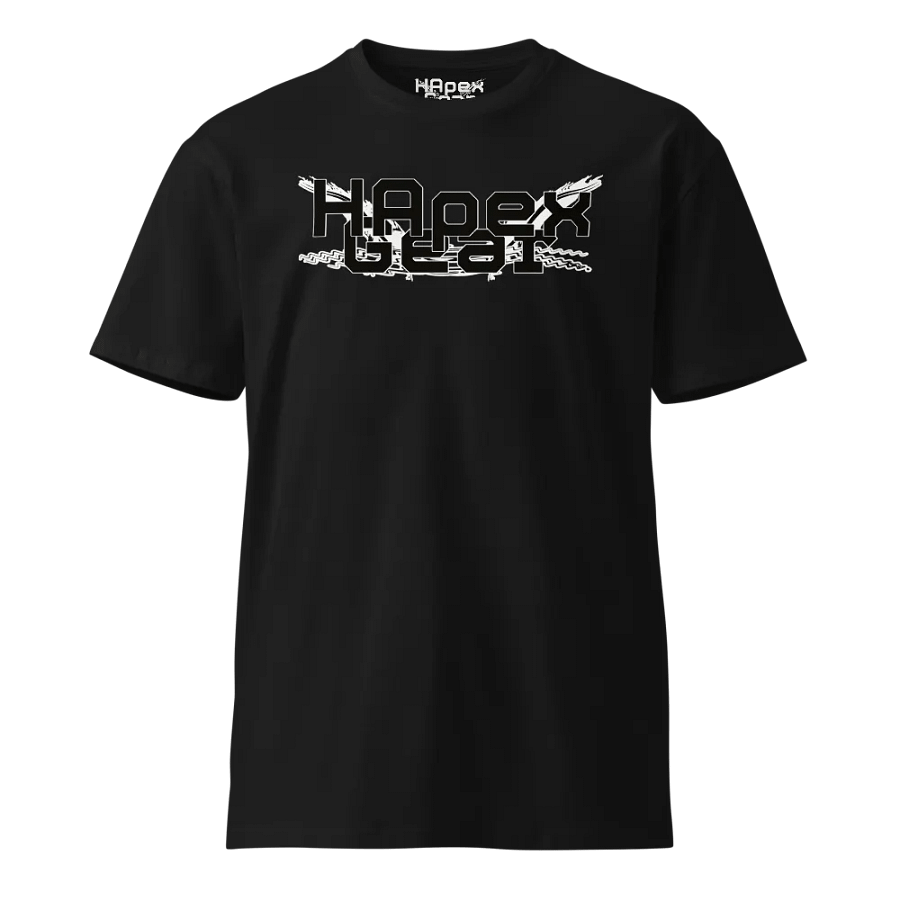 Unisex Premium T-Shirt - Print Embroidered Logo - Black HApex Gear Black Logo product image (1)