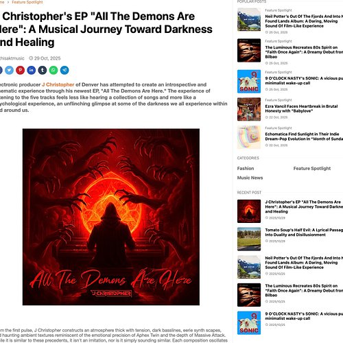 🎶 Exciting News! 🎶
I’m thrilled to share that my new album has just been featured in an amazing review and article! https://w...