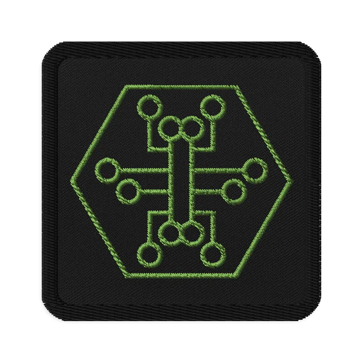 embroidered patch, green product image (1)