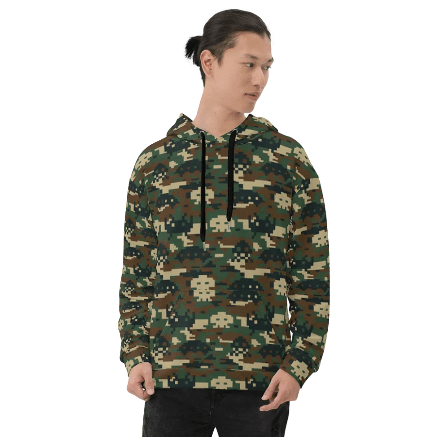 Space Invaders Camo Unisex Hoodie (Primal) product image (8)
