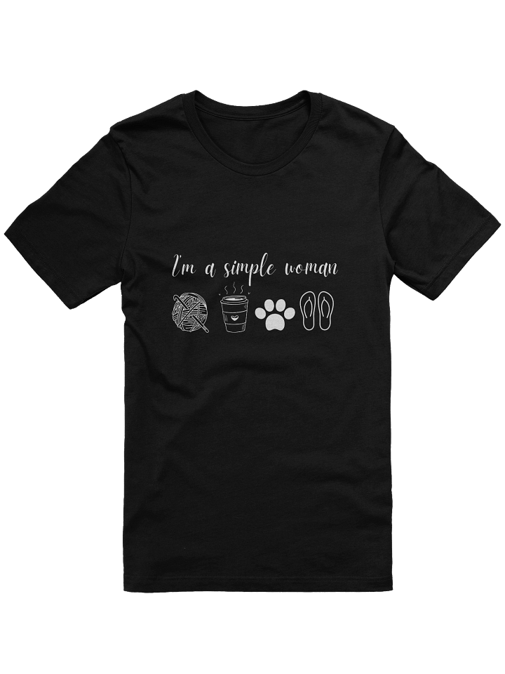 Ladies I'm a simple woman crochet t-shirt product image (4)