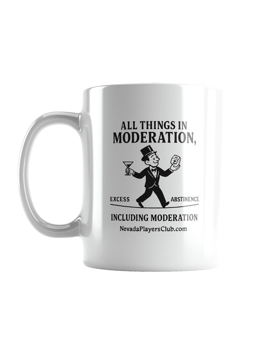 All Things in Moderation Mug - Tightrope Version product image (1)