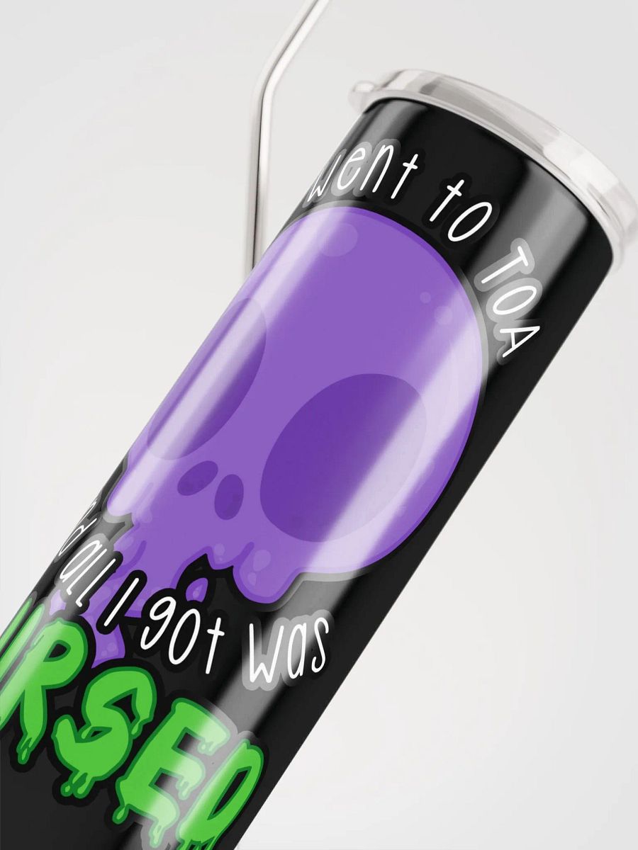 All I Got Was Cursed - Warlock - Tumbler w/Straw product image (5)