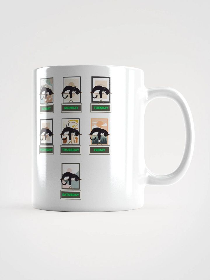 Cats Days of The Week White Mug product image (3)