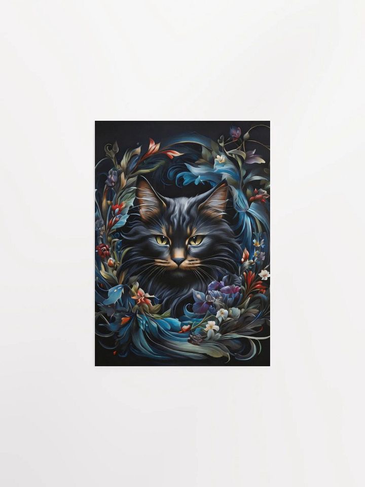 Night Blooms and Feline Dreams Poster product image (1)