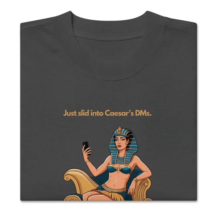 Cleopatra's DM Slide - funny graphic t-shirt product image (2)