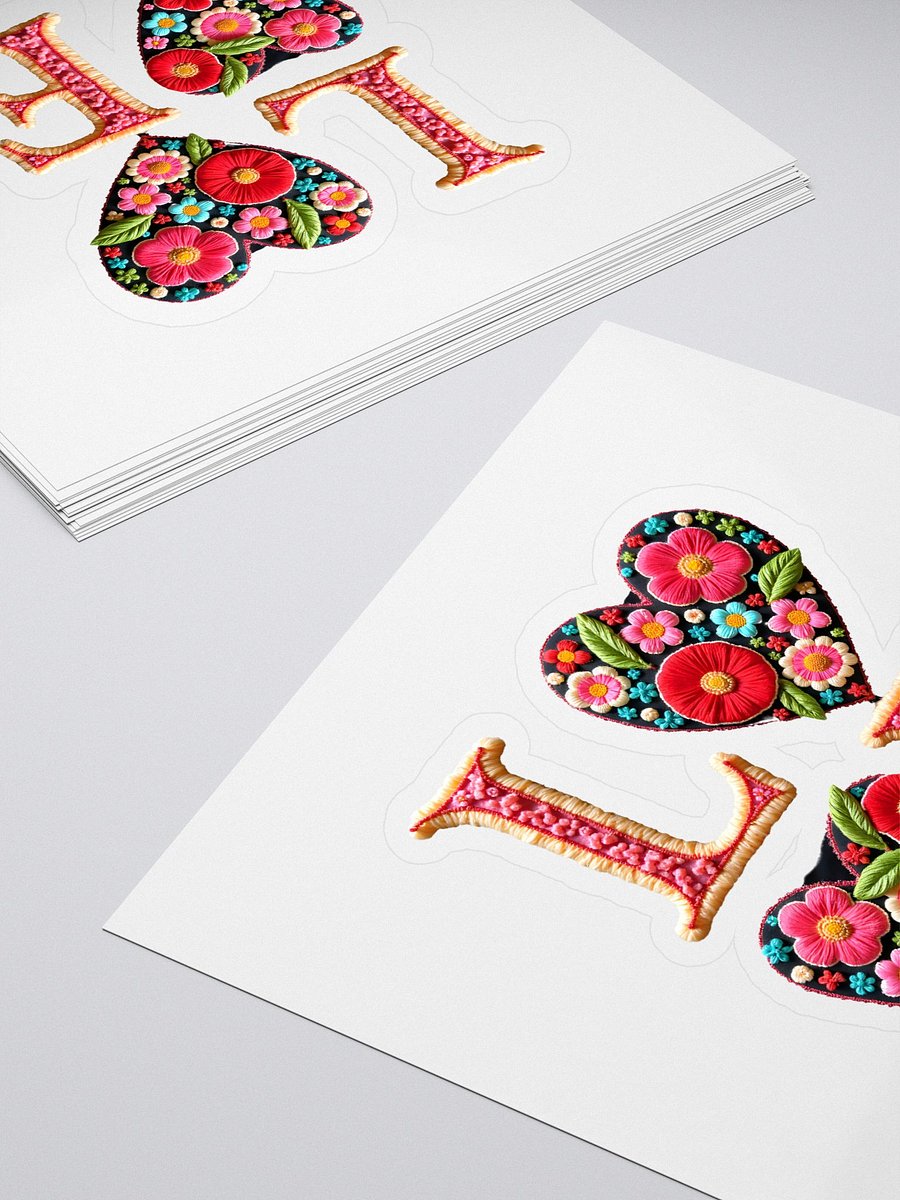 Floral Love Embroidery Stickers product image (4)