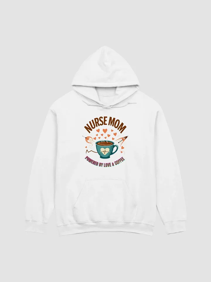 Heartbeat Nurse Mom, powered by coffee Hoodie product image (4)