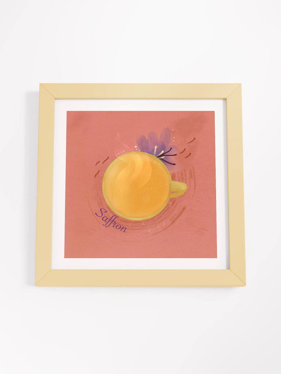 Saffron Herbal Tea Framed Poster product image (4)