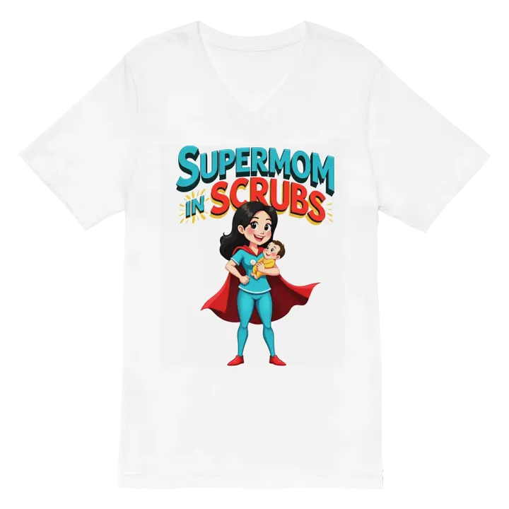 Supermom in Scrubs V-Neck Tee product image (6)