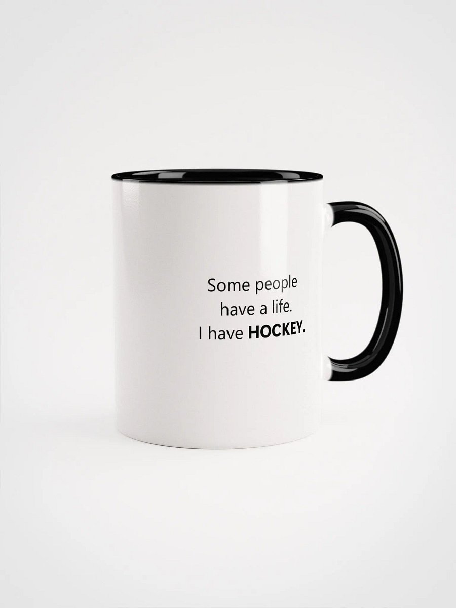 Green hockey life mug product image (2)