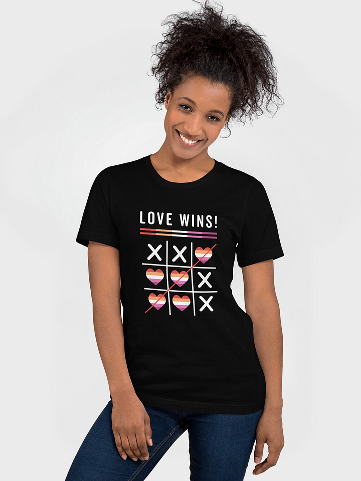Tic Tac Toe Love Wins LGBTQ Lesbian Pride T-Shirt product image (1)
