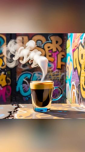“Cafecito”, prod. d_rekOne #dope #hiphop #trap #rap #beat #cafecito #coffee #graffitibackground #bandlab #aiart #aiartgallery...