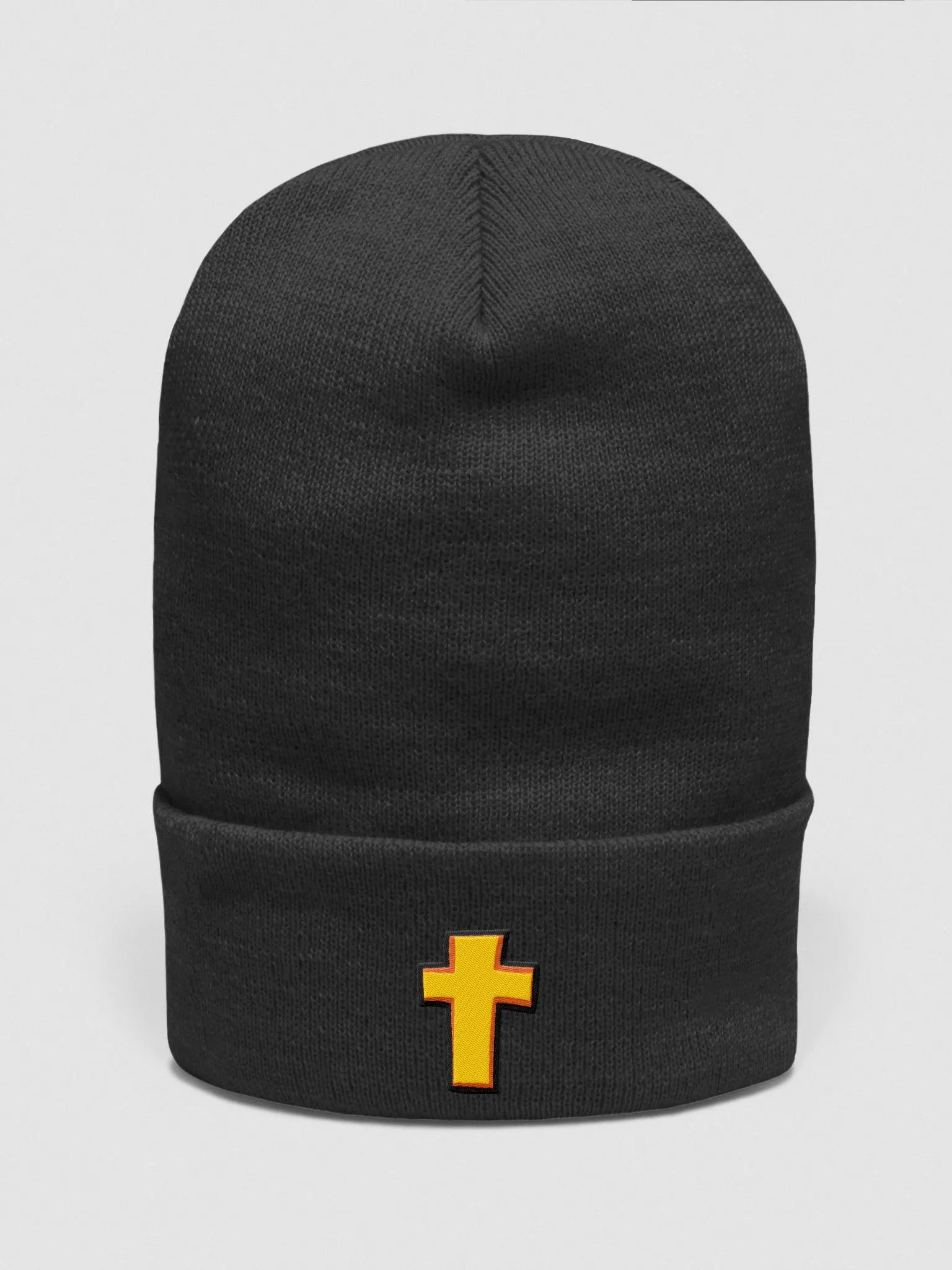 Cross Embroidered Beanie product image (1)