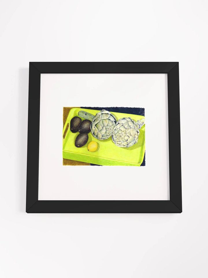 artichokes, avocados & lemon 2005 print framed product image (2)