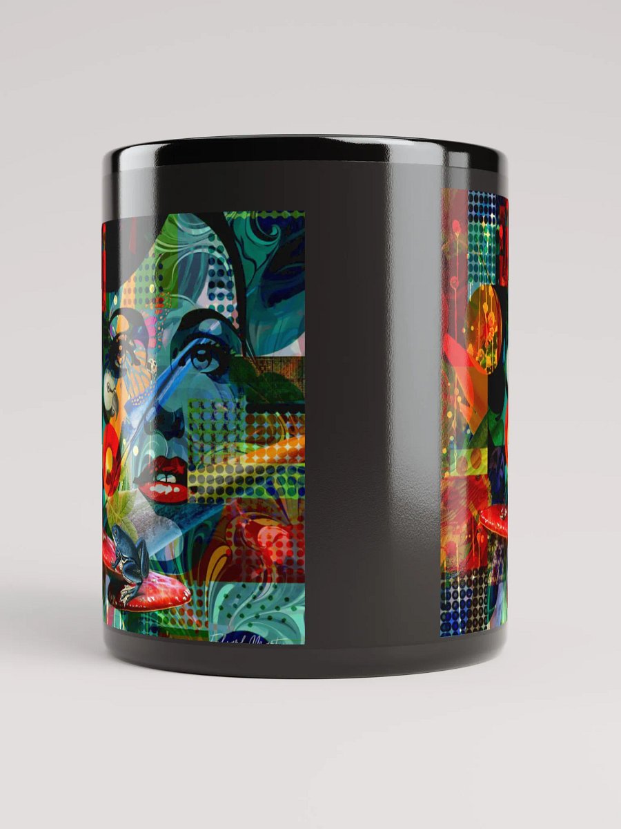 'Among the Wild' by Edward Martin Mixed Media Collage - Black Glossy Mug product image (9)