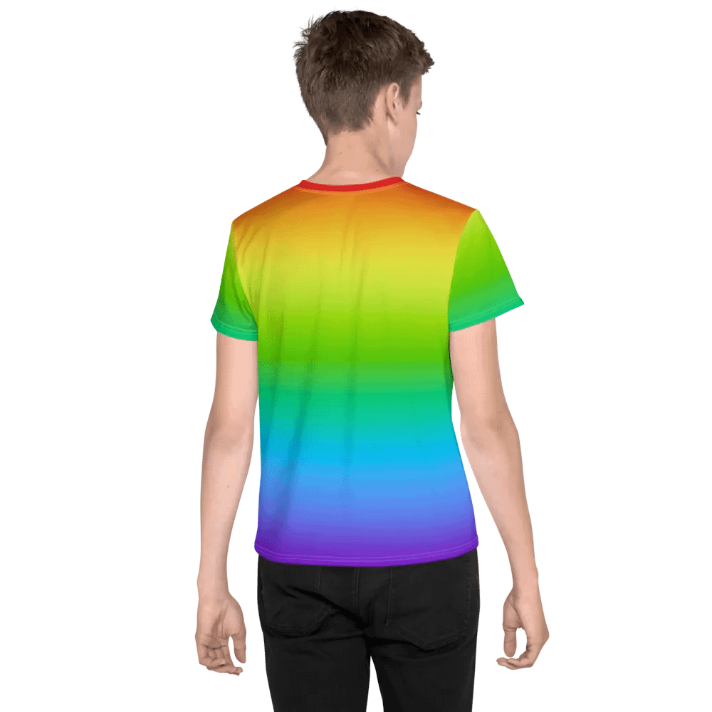Rainbow Youth Crew Neck T-Shirt product image (2)