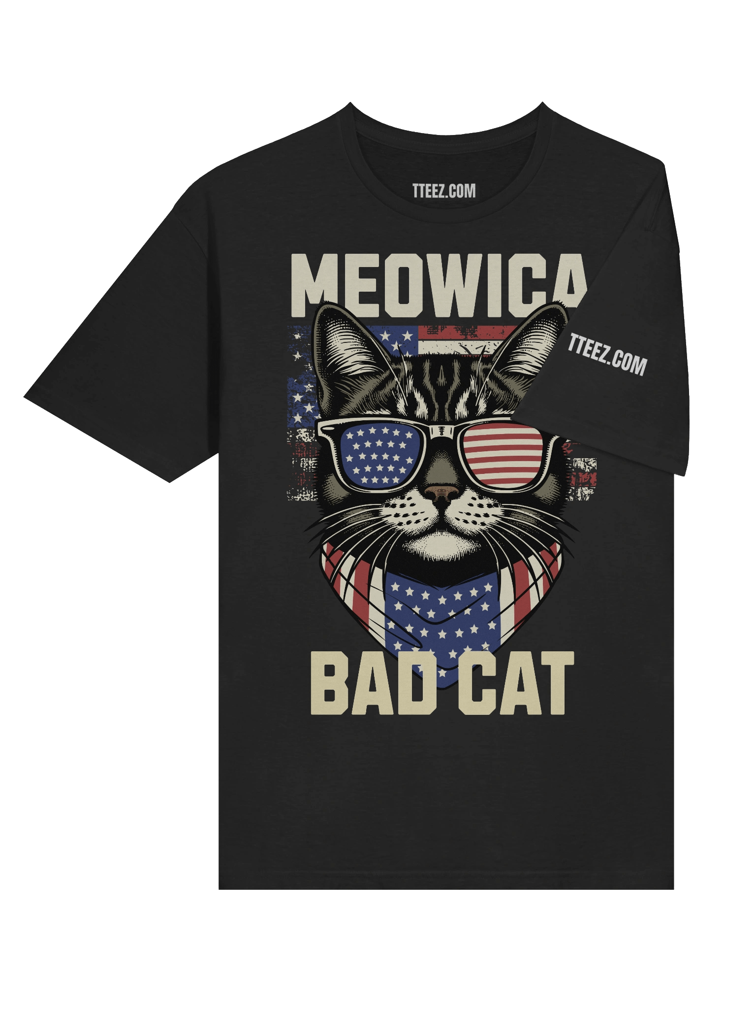 crazy cat t shirt Unisex Softstyle Bad Cat T-Shirt product image (63)