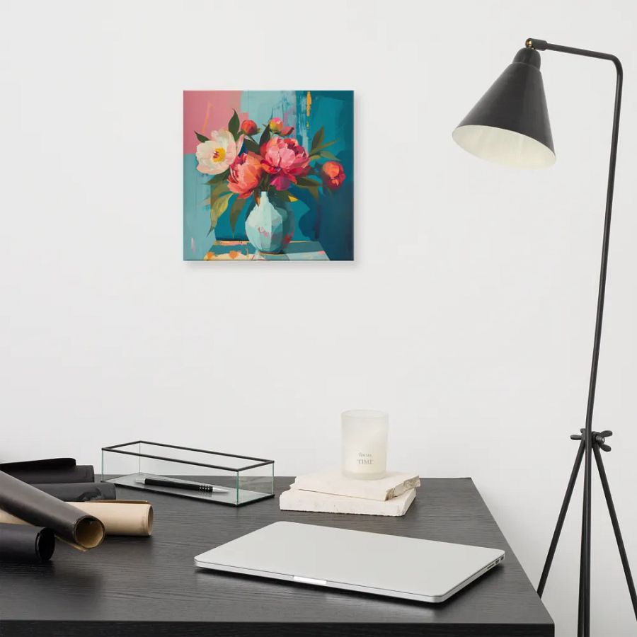 Art2401-82 Vase Flowers Still Life - Canvas Print - sm product image (8)