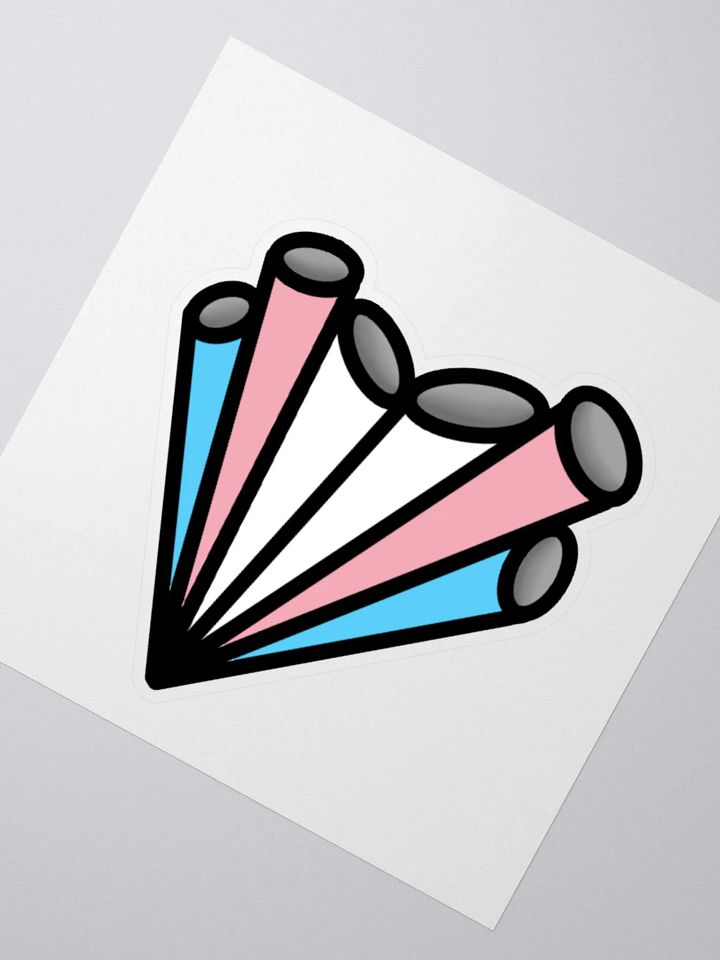 Trans Pride Pipe Heart Sticker product image (3)