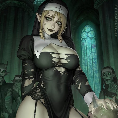 The yearly Halloween tradition continues! Here's my OC Myra as a scary vengeful ghost nun.
.
#halloween #ghost #scary #nun #a...