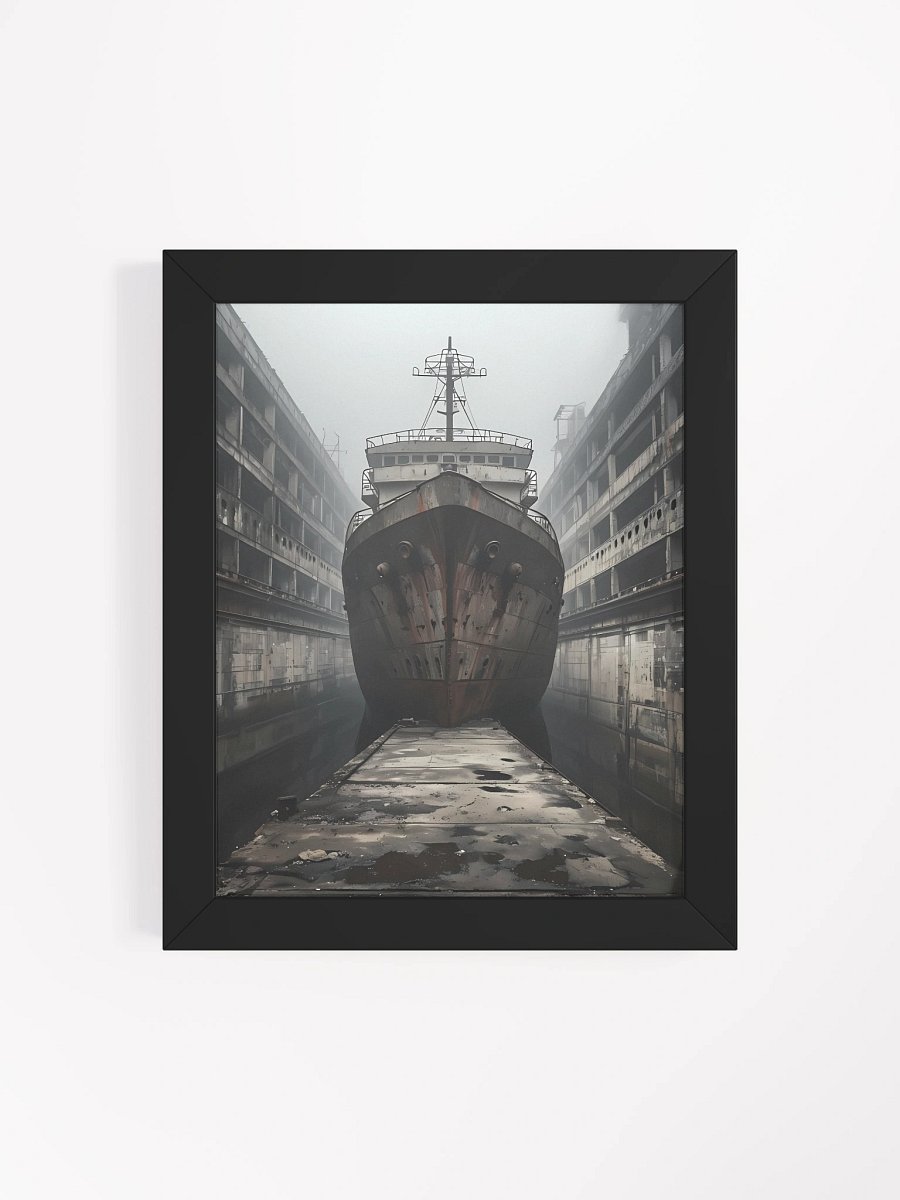Moody Docked Ship Framed Poster product image (5)
