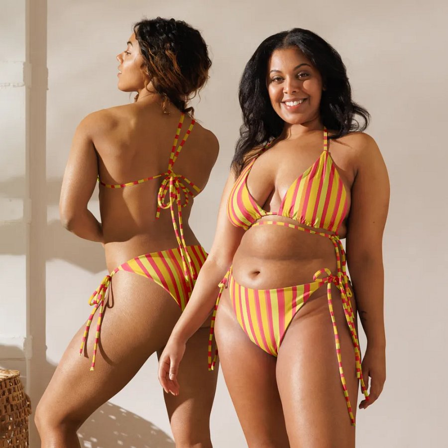 Sunset Stripes Bikini Set product image (10)