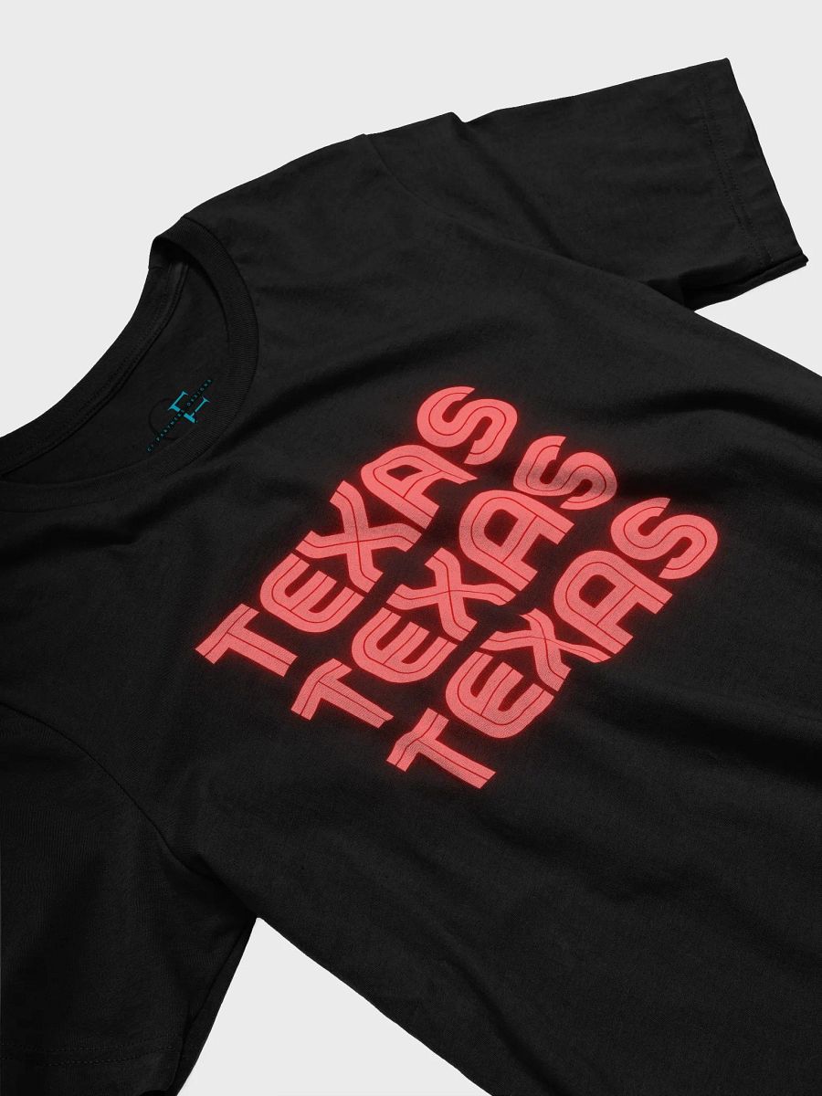 🔥 Triple Texas Neon Glow T-Shirt | Bella+Canvas Unisex Tee | Colo Pro Font in Red Neon product image (3)