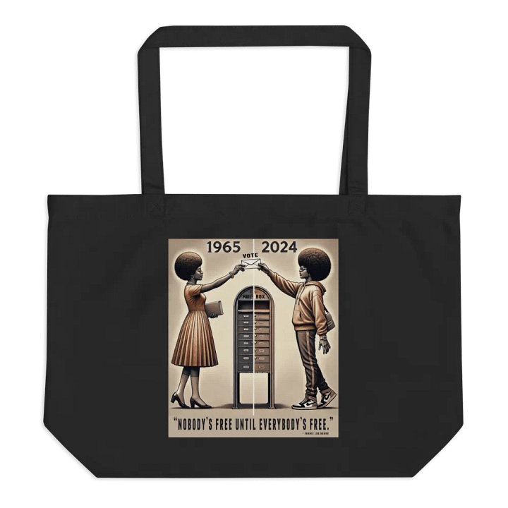 "Nobody’s Free" Tote Bag – Carry the Legacy, Preserve the Rights product image (1)