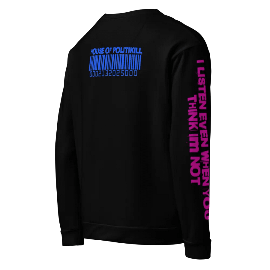 DARK SIRI OBSESSION SWEATSHIRT - GOTH CYBERPUNK STATEMENT TECHWEAR product image (5)