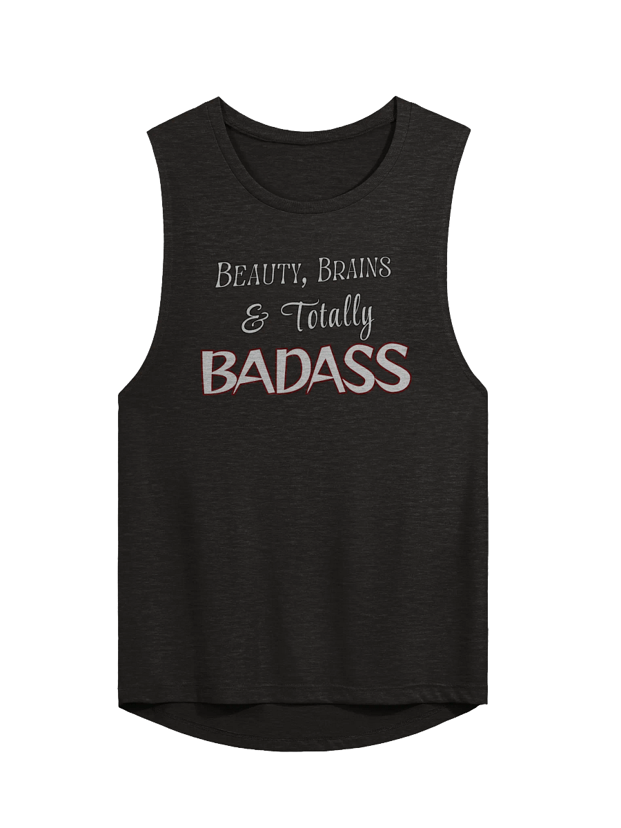 Beauty, Brains & Totally Badass Flowy Muscle Tank product image (1)