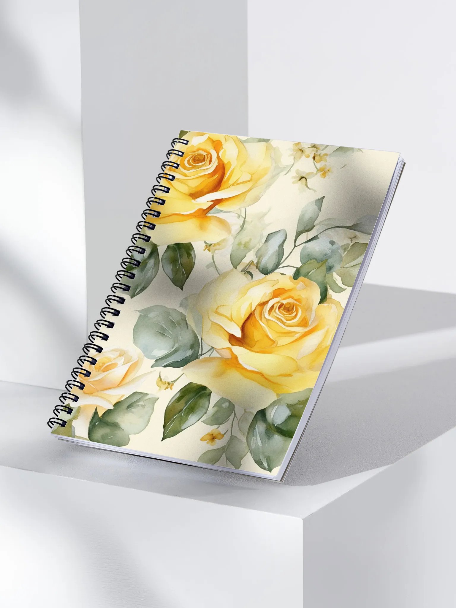 Golden Rose Garden Spiral Notebook product image (3)