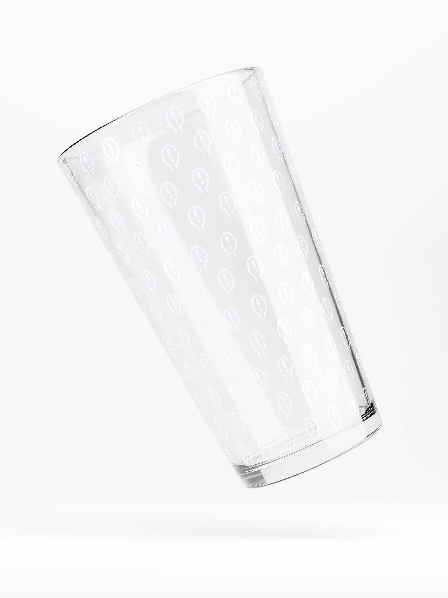 exclaiming mentally (repeating lavender design) pint glass product image (4)