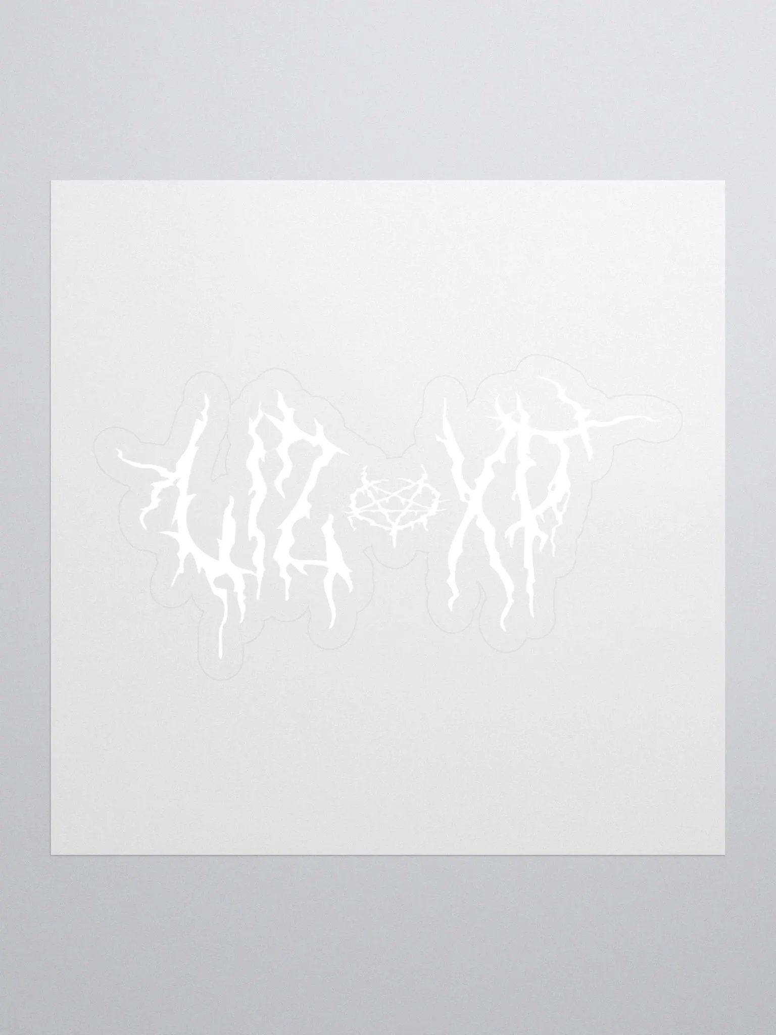 Liz XP Metal White Logo Sticker product image (1)
