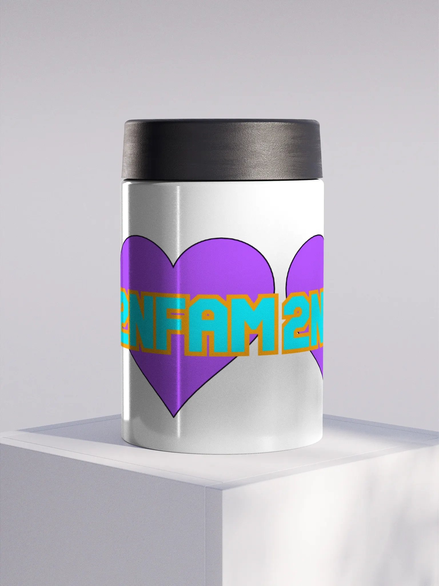 2NFAM Heart Stainless Steel Koozie product image (2)