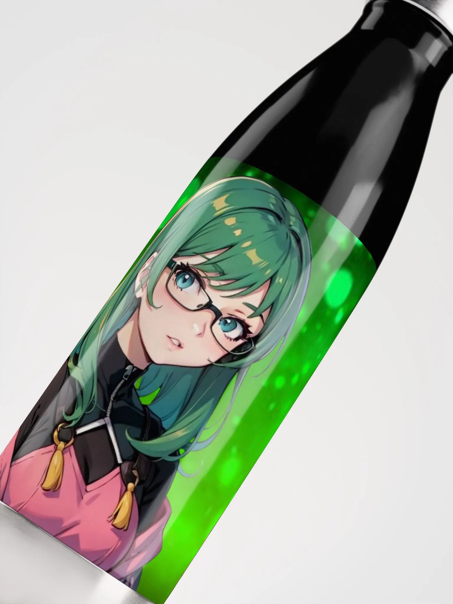 (Green WAIFU) K Stainless Steel Water Bottle product image (5)