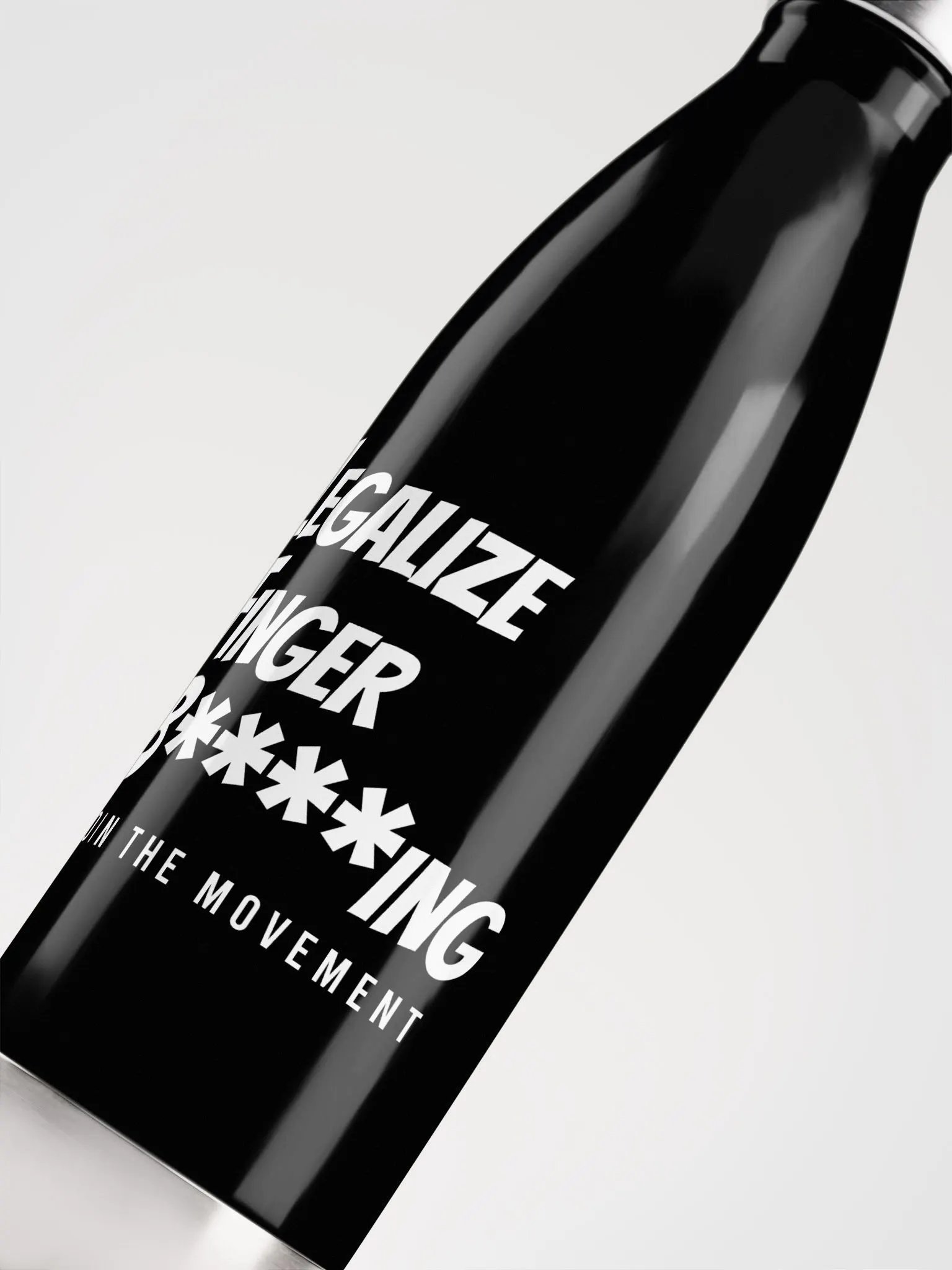 Legalize Finger B****ing Stainless Steel Water Bottle product image (5)